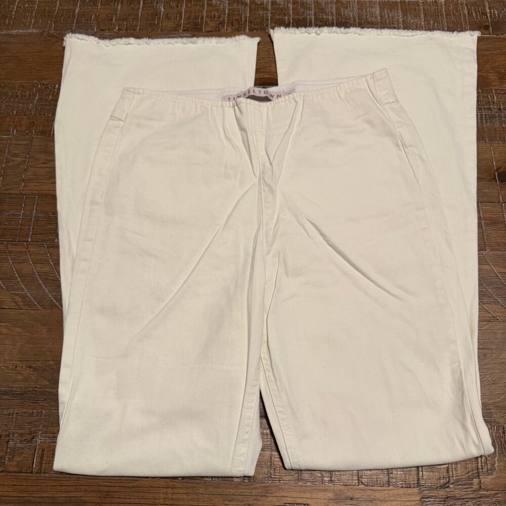 Tinseltown Wide Leg Jeans White / Cream Size 5 Pants
